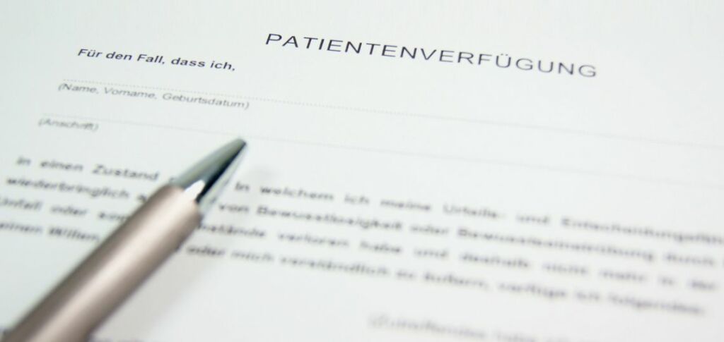Patientenverfügung erstellen Muster Vorlage
